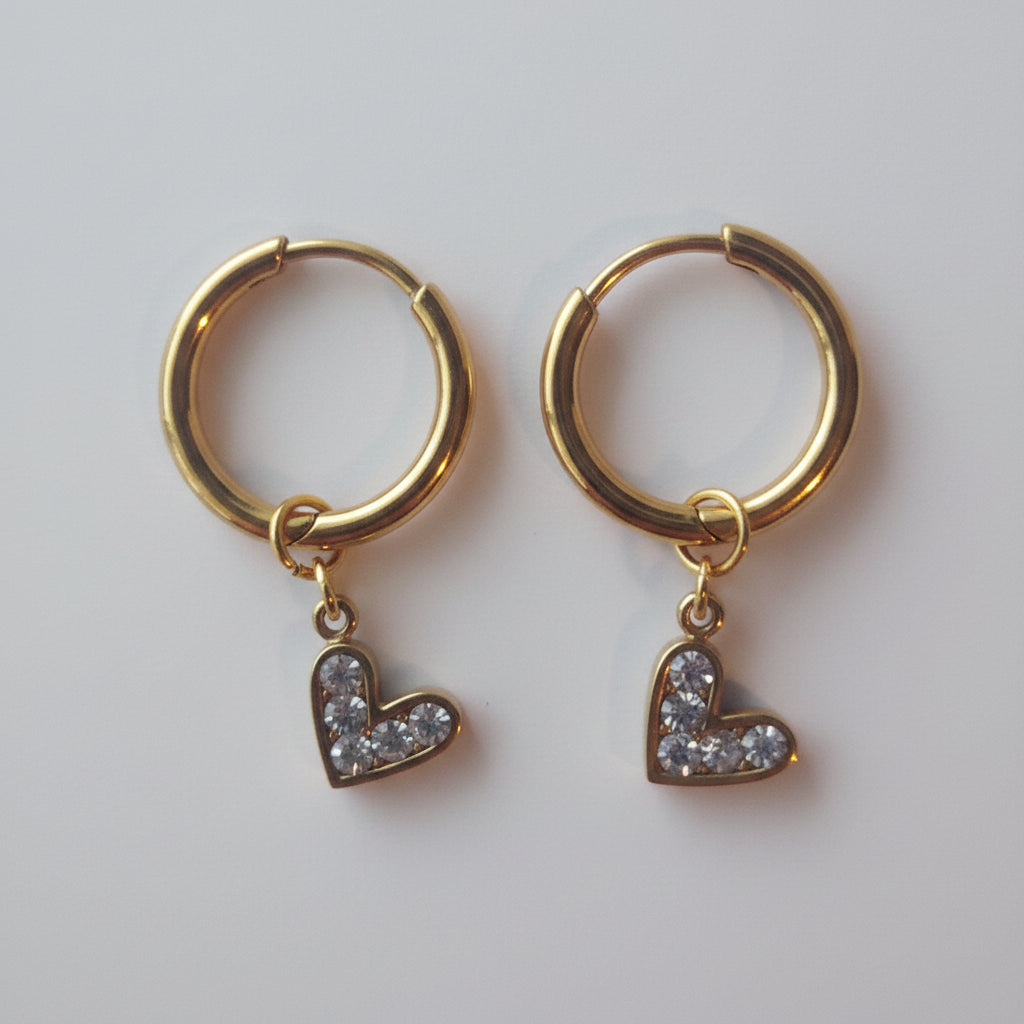 Interchangeable Charm Earrings Close Up | JIA Jewellery