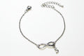 Personalised Sterling Silver Infinity Initial Bracelet | JIA Jewellery