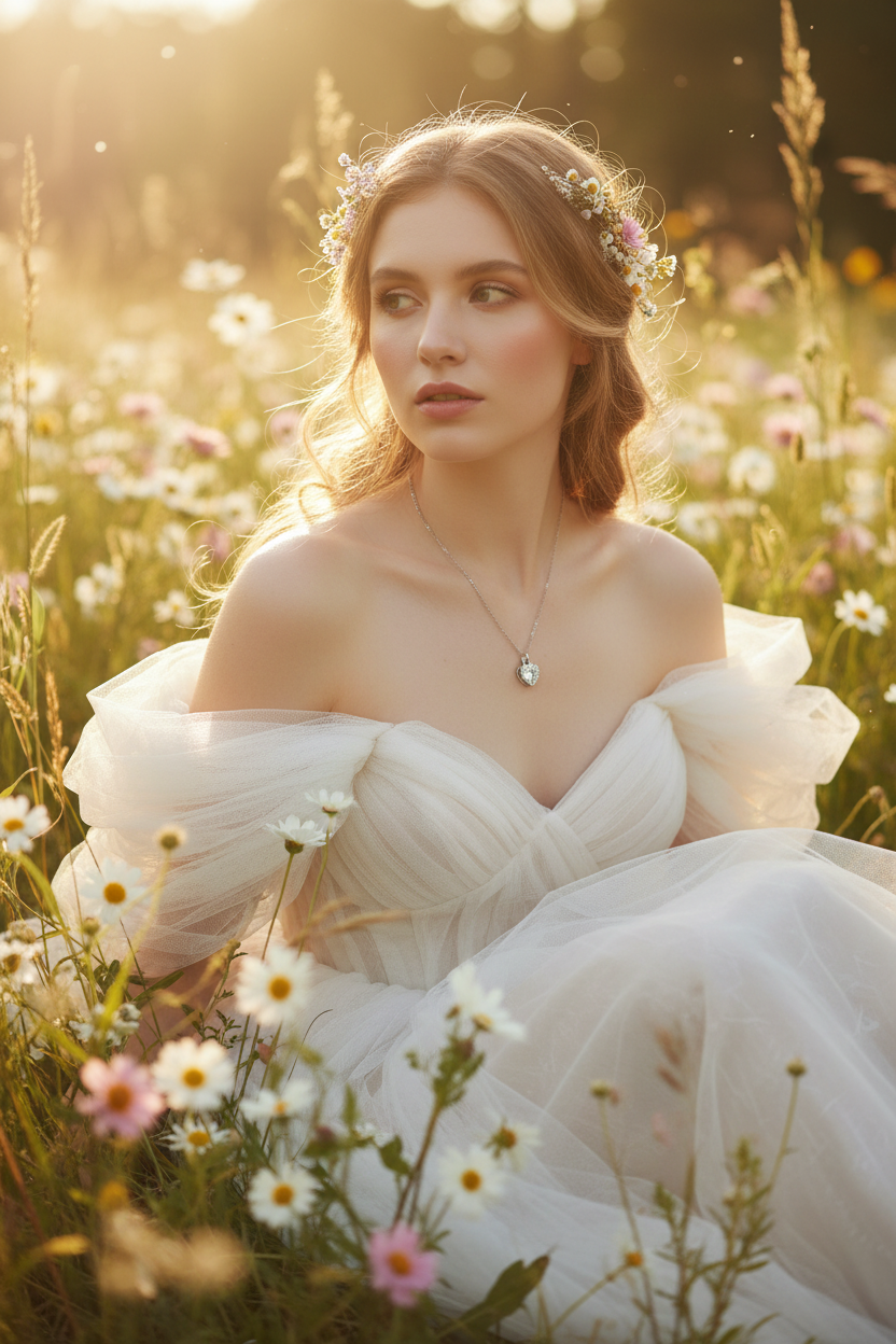 Wildflower meadow fairy